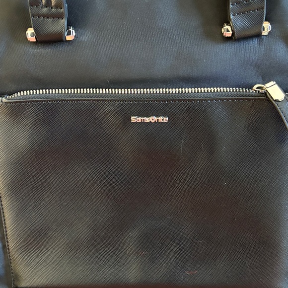 Samsonite Black Tote Bag with Silver Accents - Picture 2 of 9